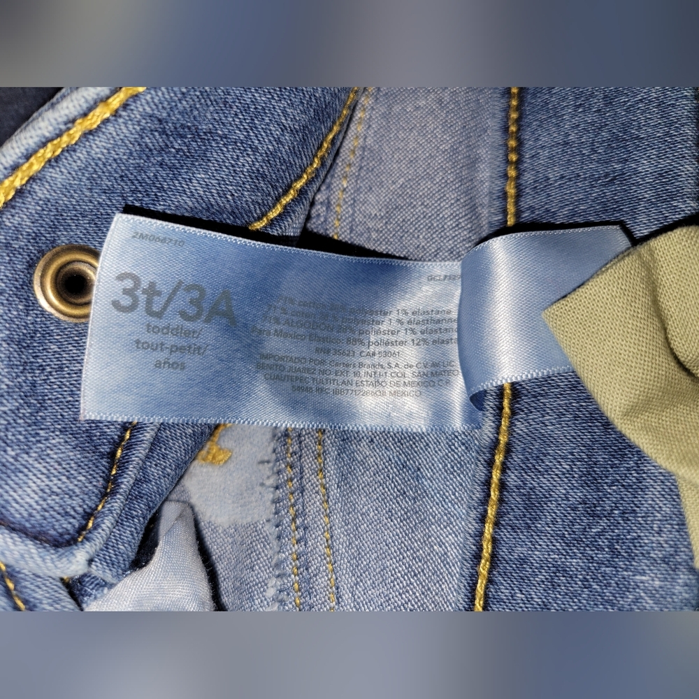 Carters Stretchy Denim Skirt - Picture 3 of 5